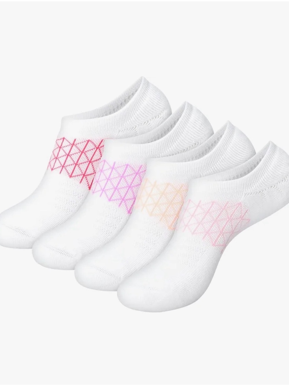 Hanes Absolute Active Cushioned No Show Socks 4-Pack Women’s 5–9